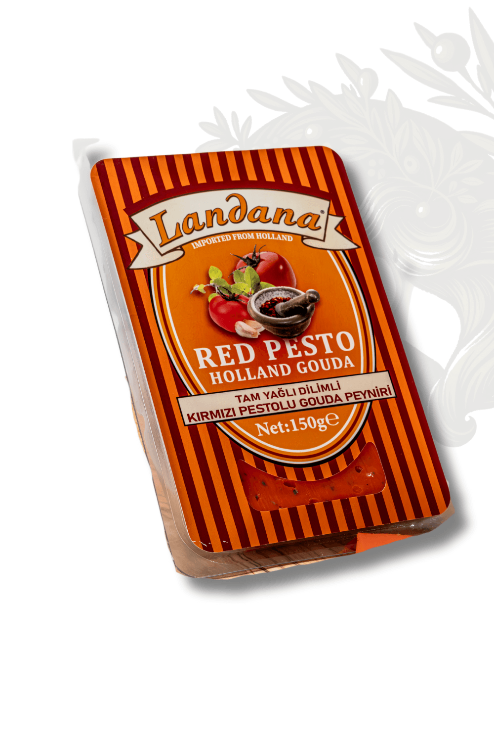İTHAL LANDANA KIRMIZI  PESTO SOSLU GOUDA PEYNİRİ 150 GR