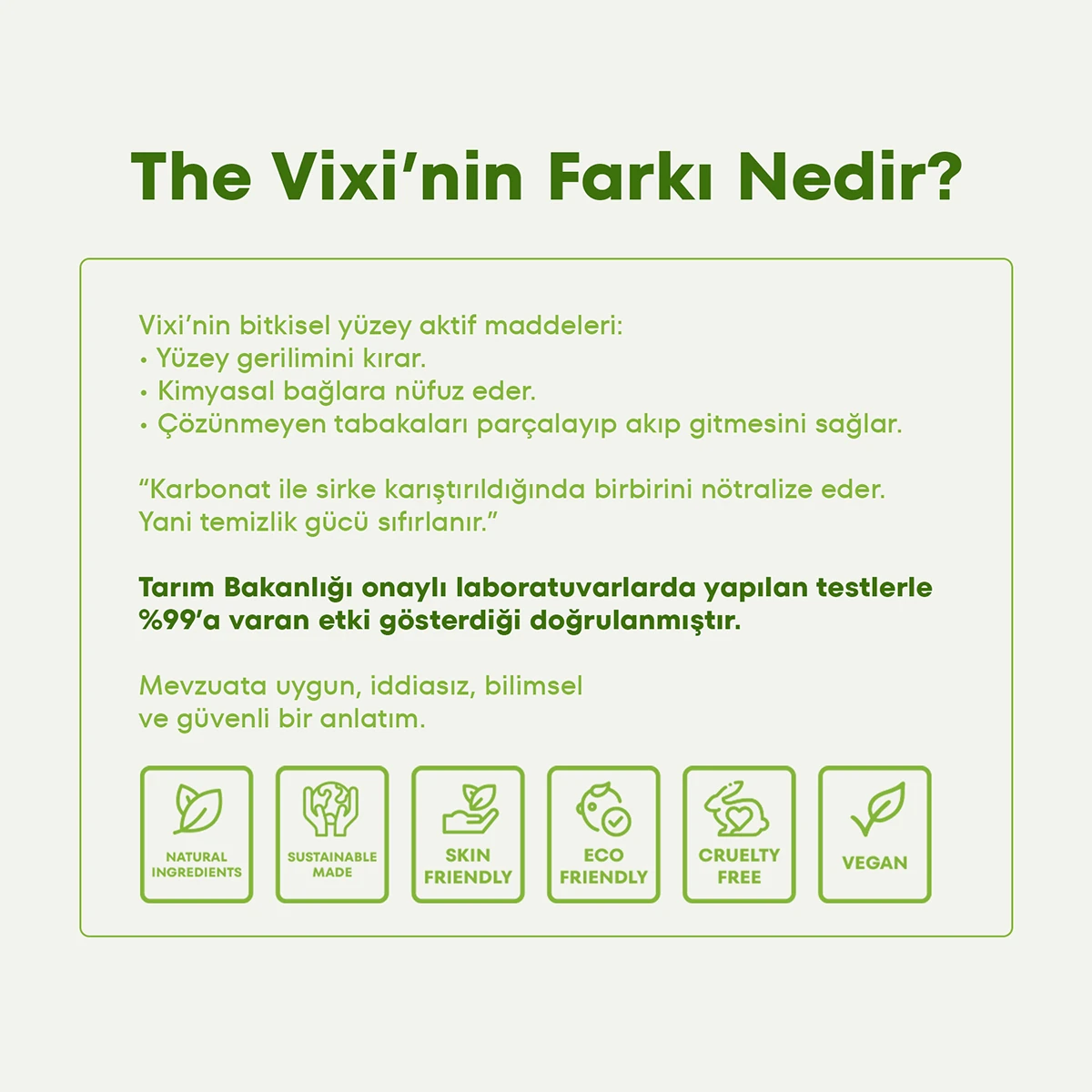 The Vixi Meyve & Sebze Yıkama Solüsyonu