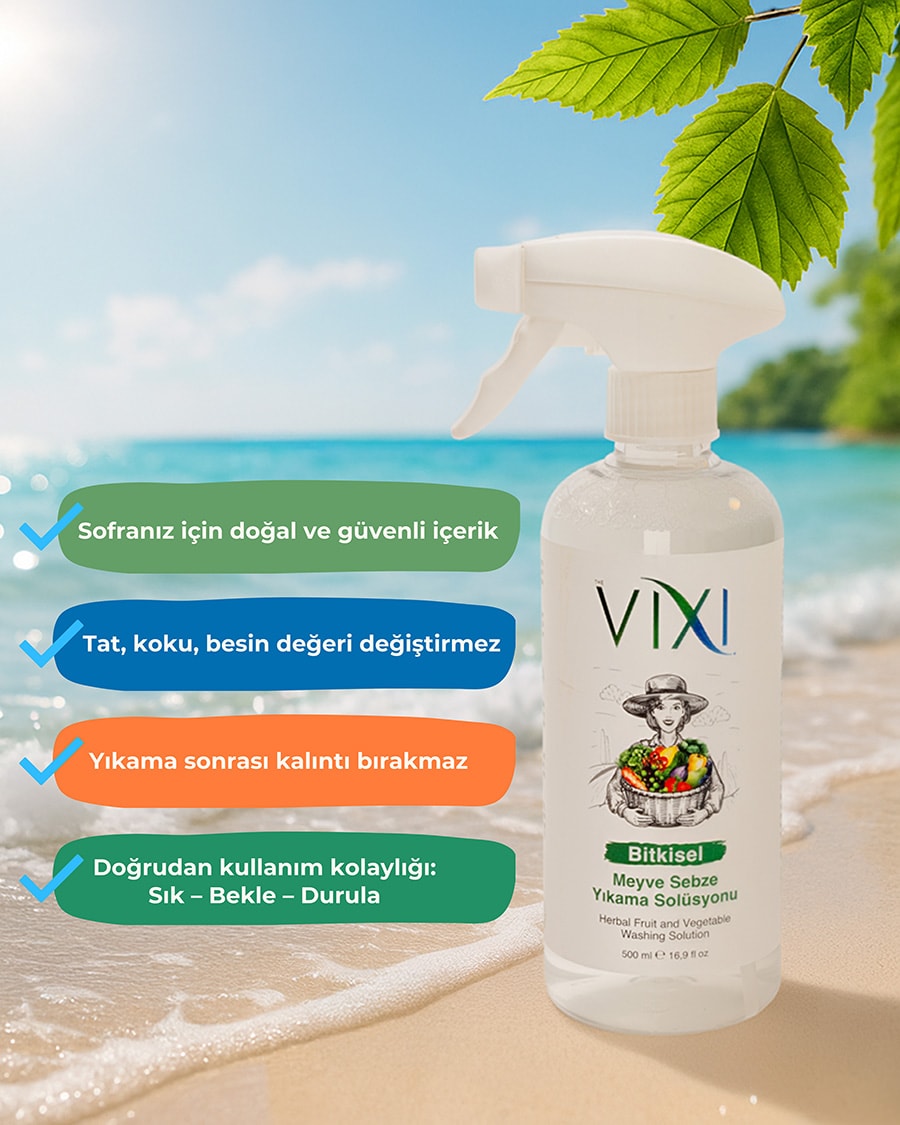 The Vixi Meyve & Sebze Yıkama Solüsyonu