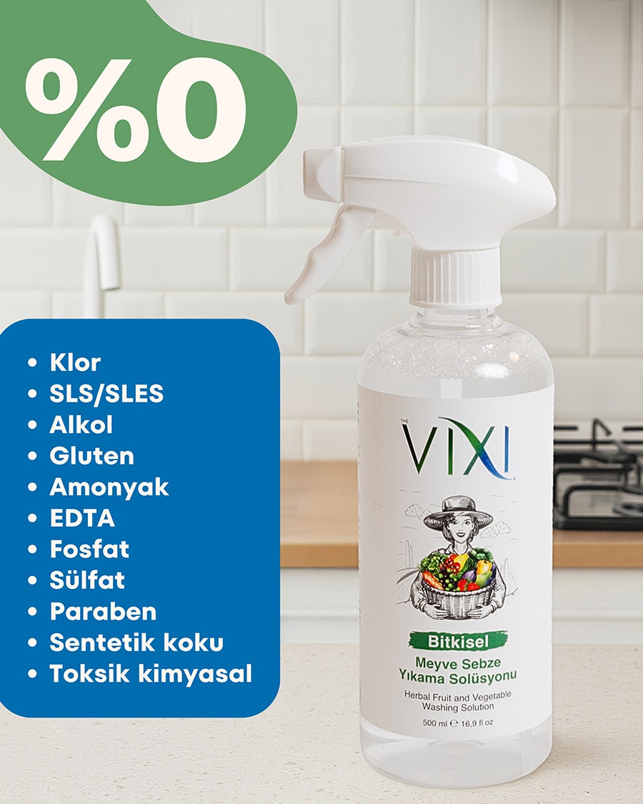 The Vixi Meyve & Sebze Yıkama Solüsyonu