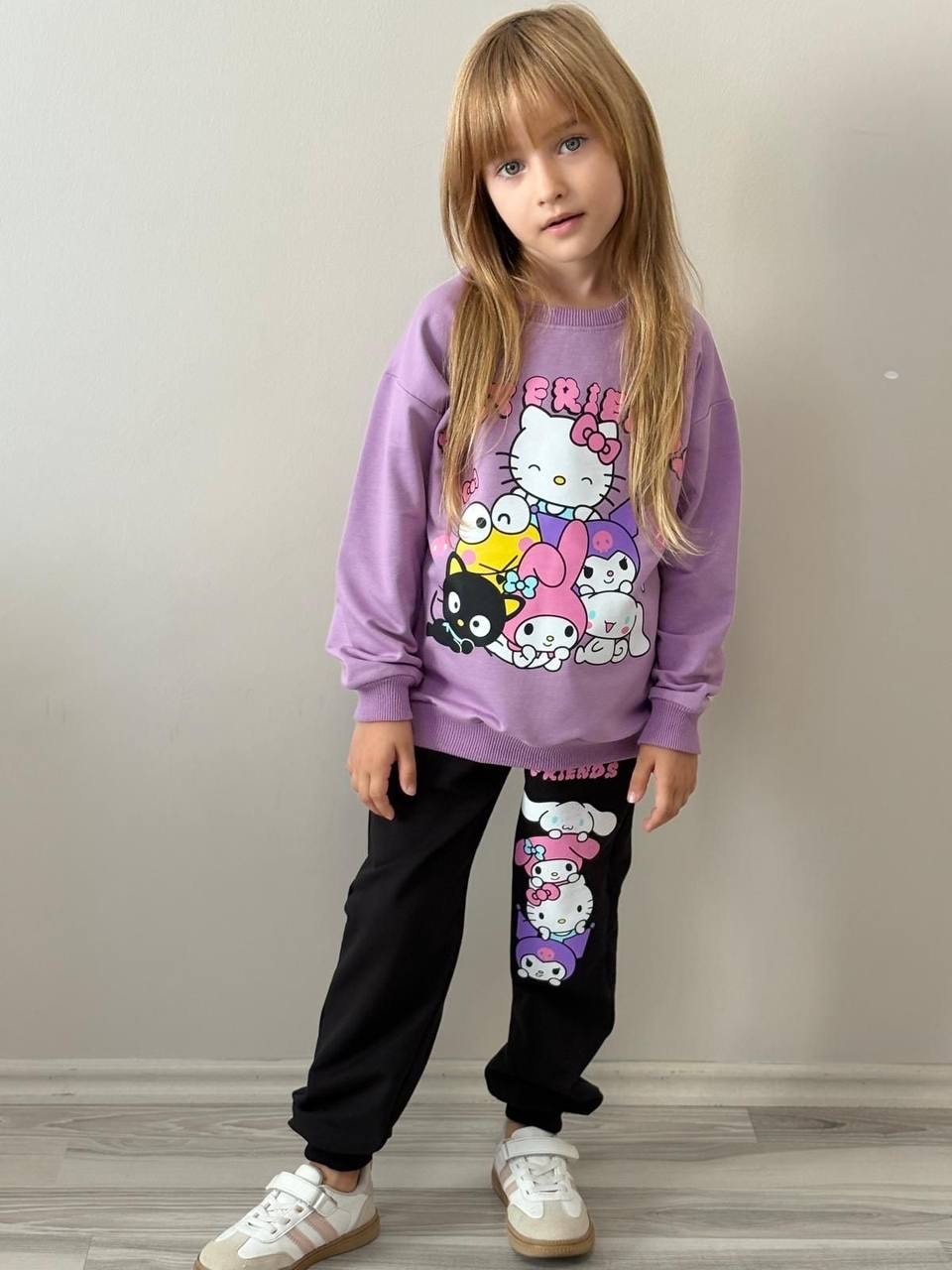 KROMİ/ Hello kitty baskılı kız takım 