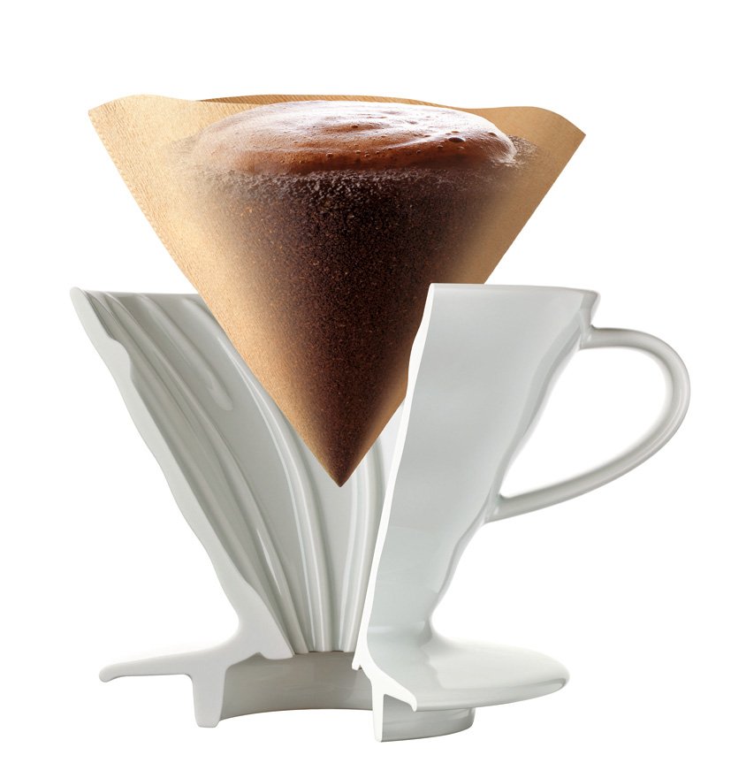 Hario V60 02 Seramik Beyaz Dripper