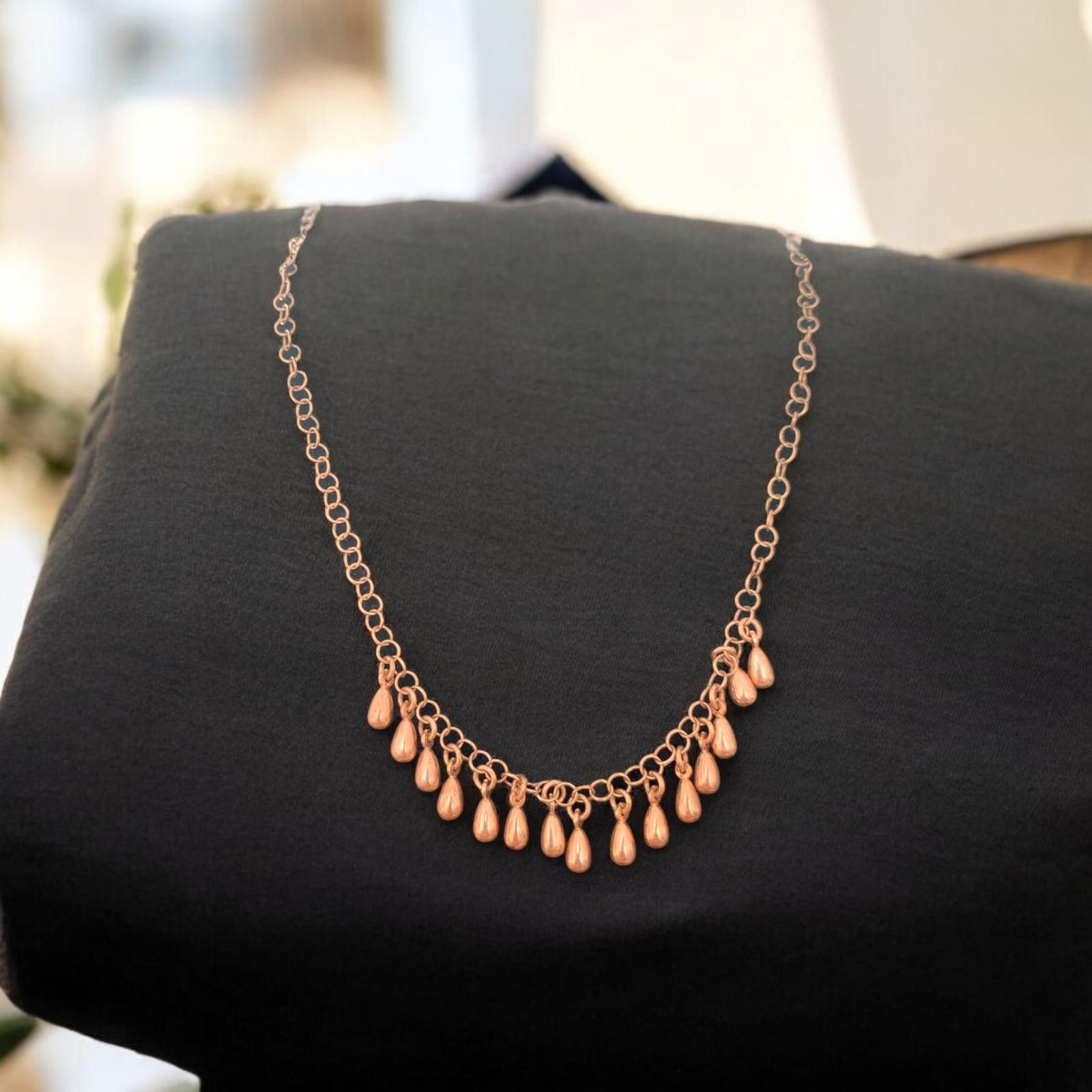 Rose Gold Tasarım Kolye 