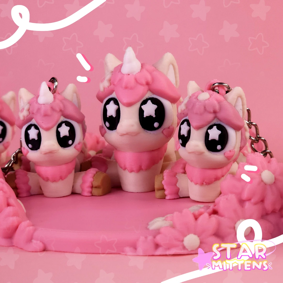 Hareketli Unicorn Anahtarlık