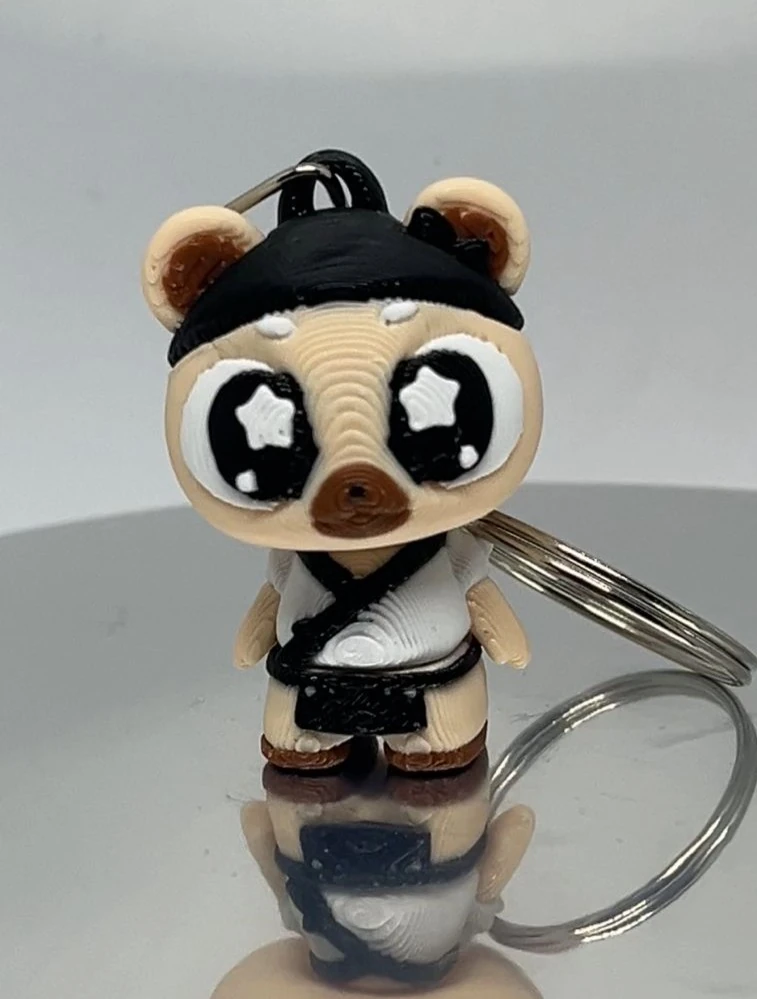 Hareketli Şef Ayı Anahtarlık