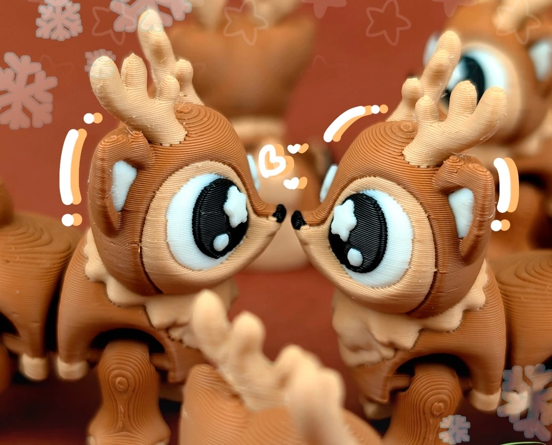 Hareketli Ren Geyiği Anahtarlık