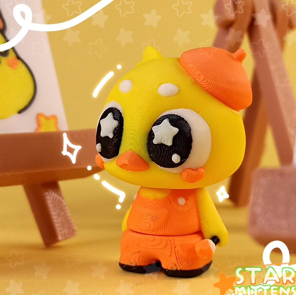 Hareketli Ressam Ördek Anahtarlık