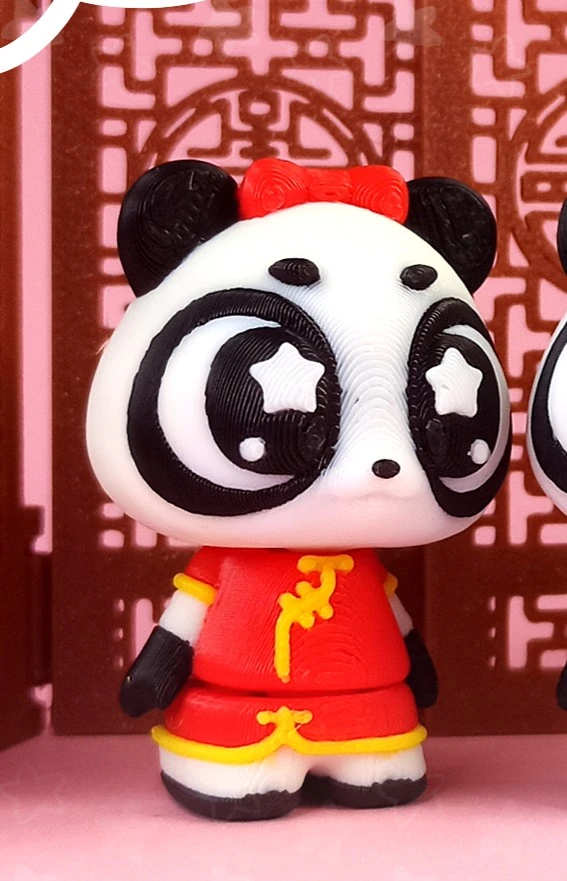 Hareketli Panda Liko Anahtarlık