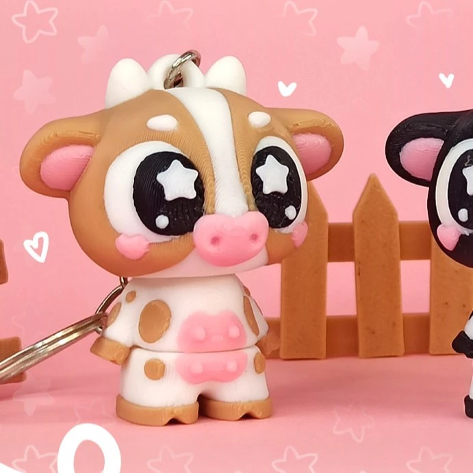 Hareketli İnek Anahtar (ten rengi-beyaz)