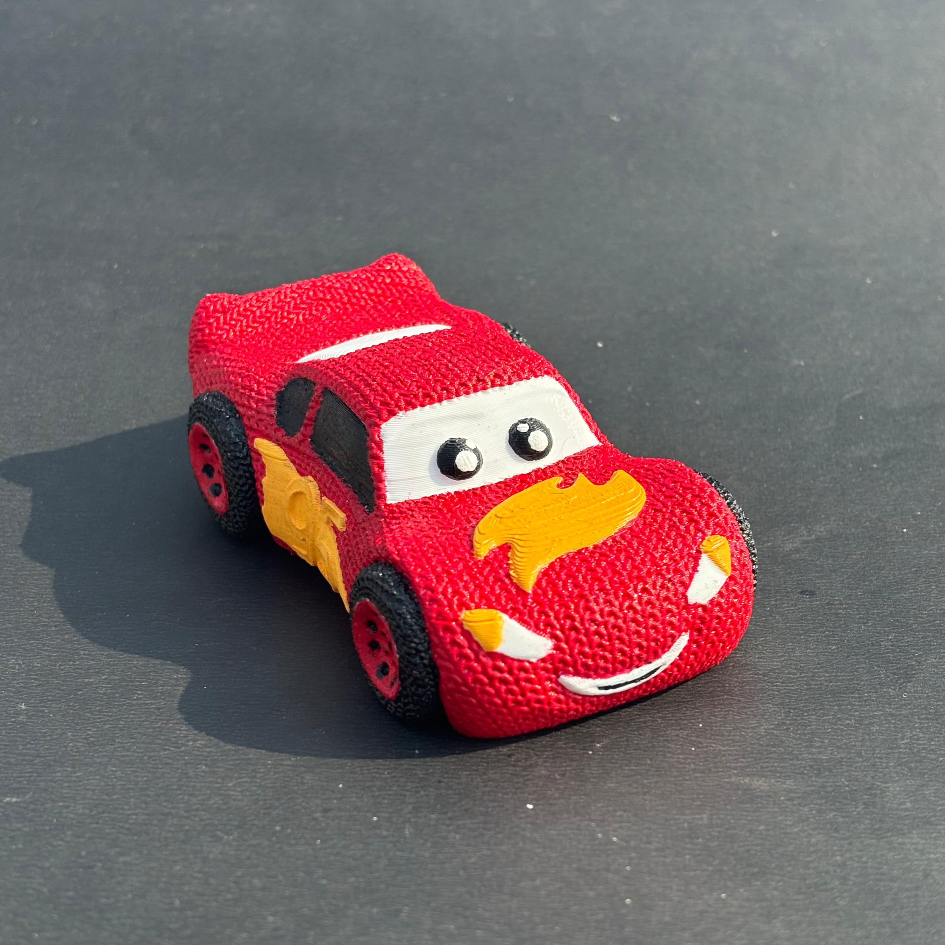 Örgü model Şimşek McQueen Anahtarlık