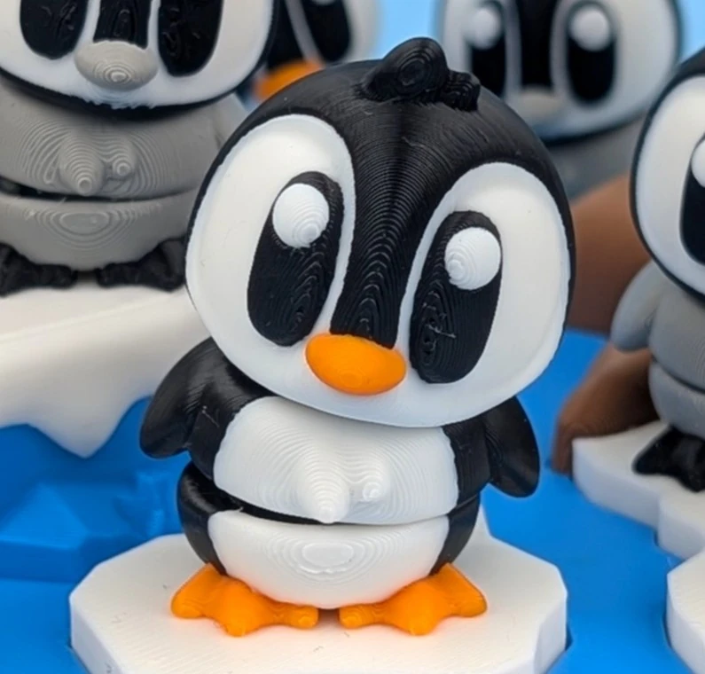 Hareketli Penguen Anahtarlık