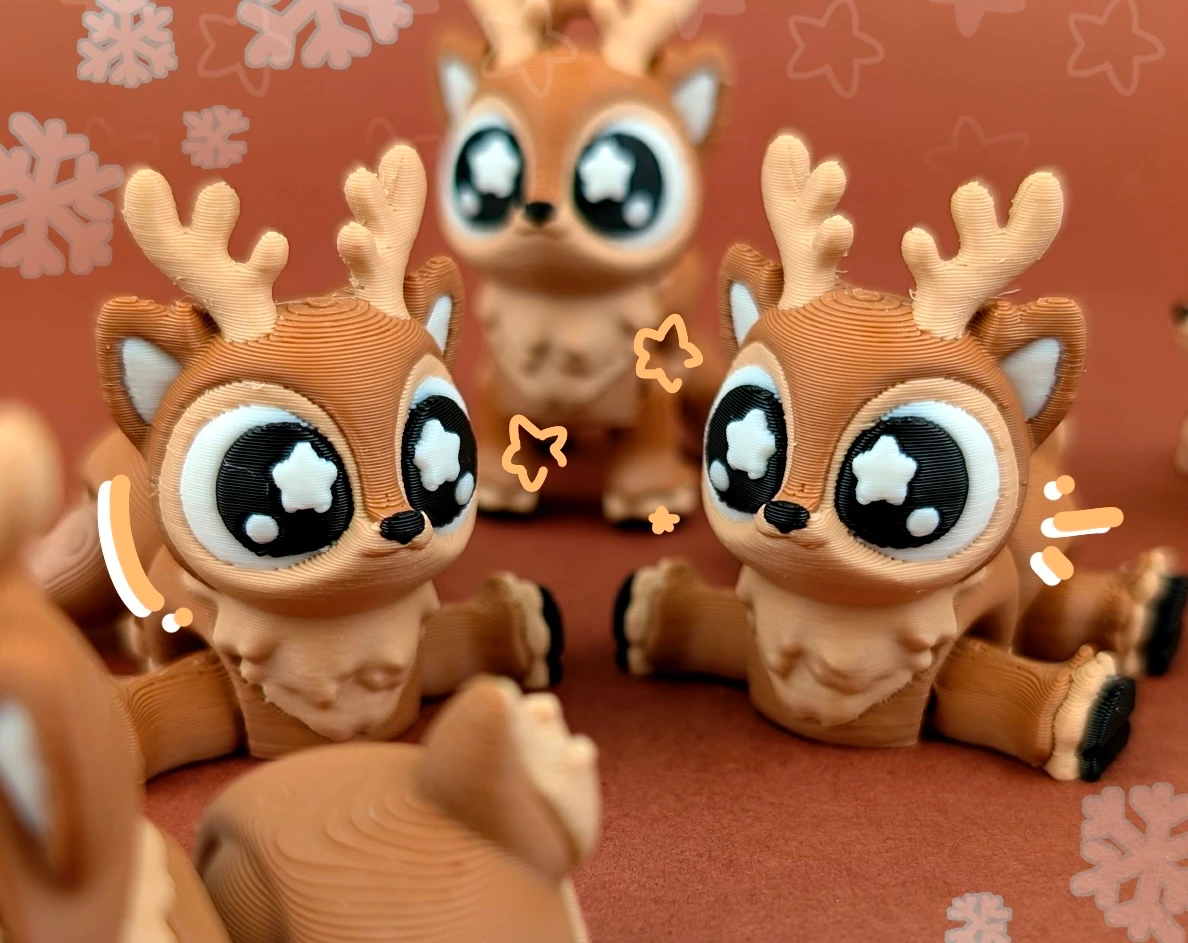 Hareketli Ren Geyiği Anahtarlık