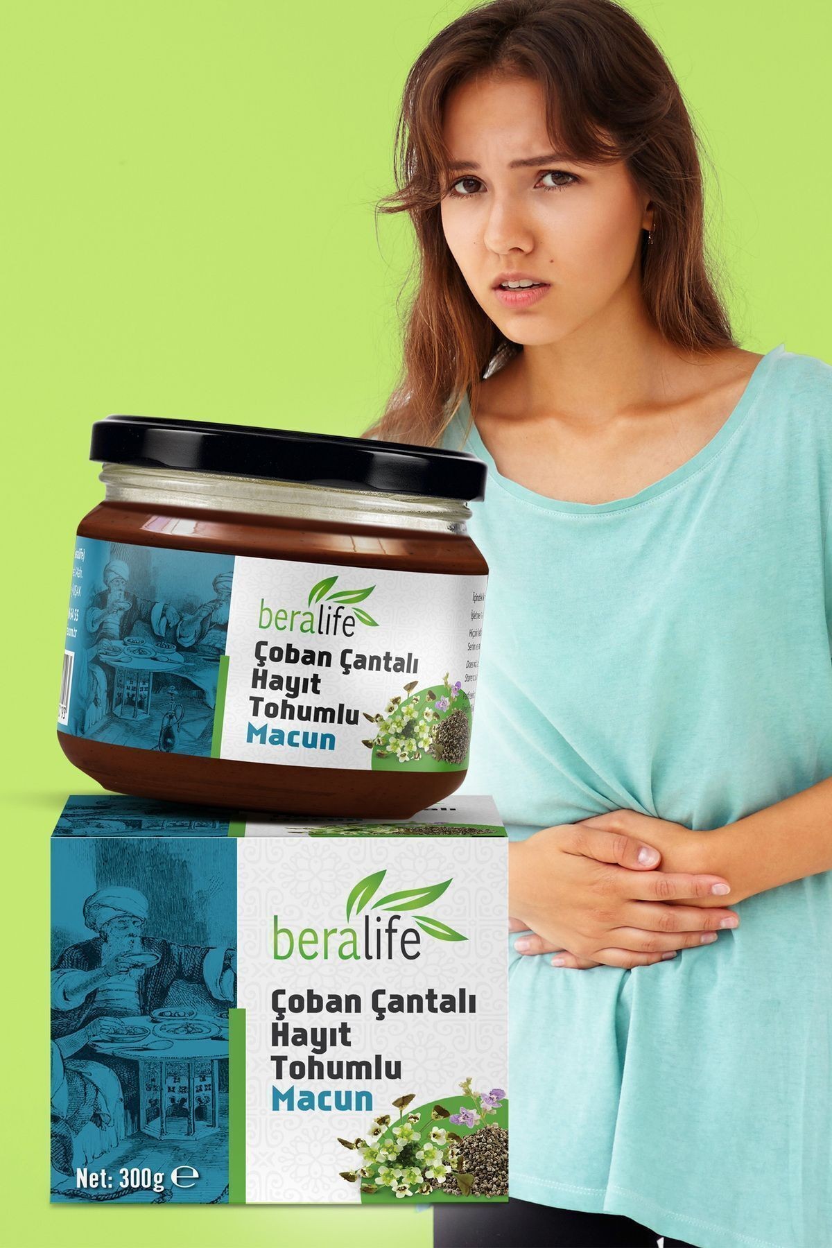 Çoban Çantalı Hayıt Tohumlu Macun - 300gr Çoban Çantalı Hayıt Tohumlu Macun