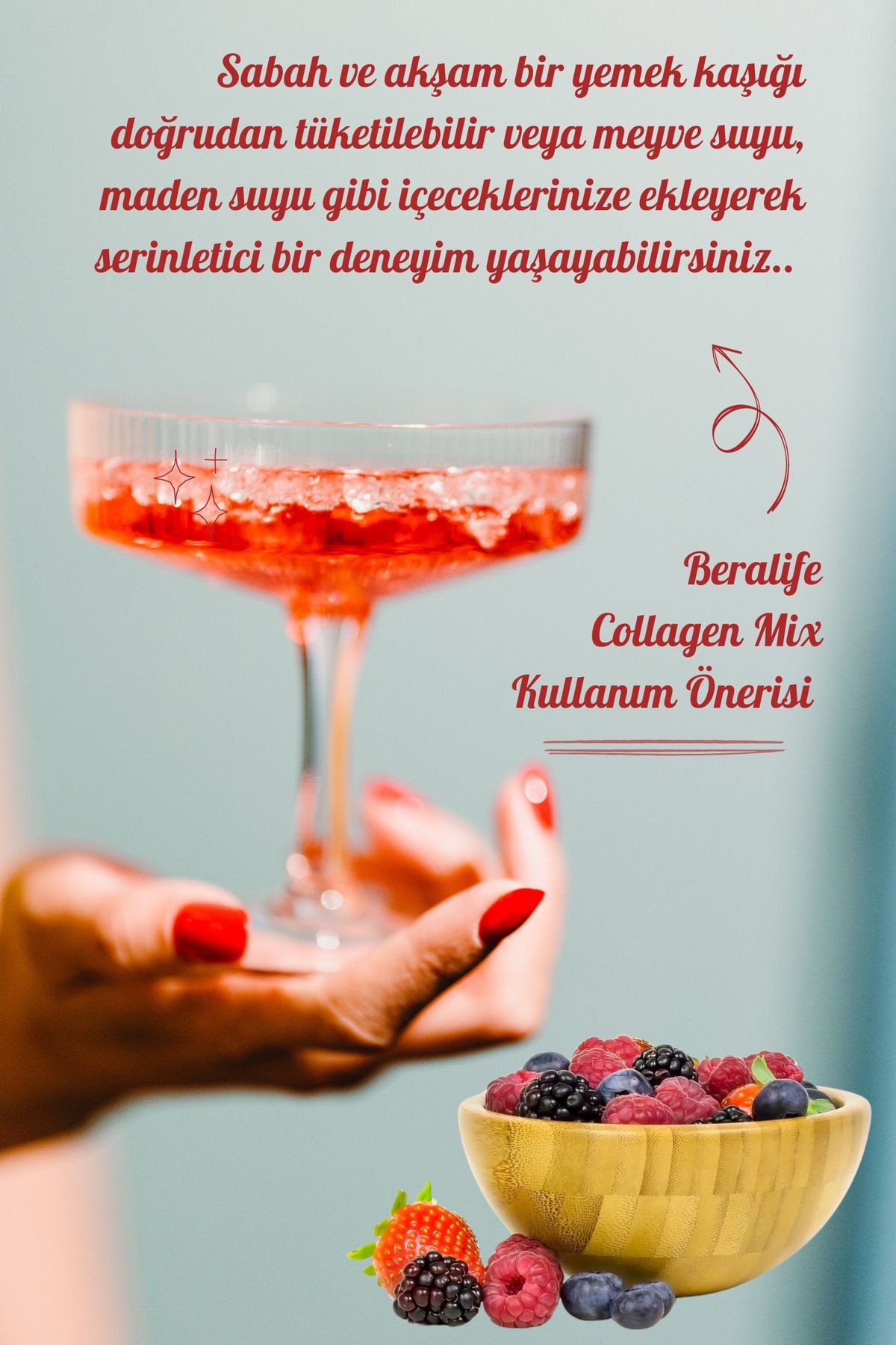 Collagen Mix-Doğal Kolajenli İçecek Tip 1-Tip 3 Kolajen