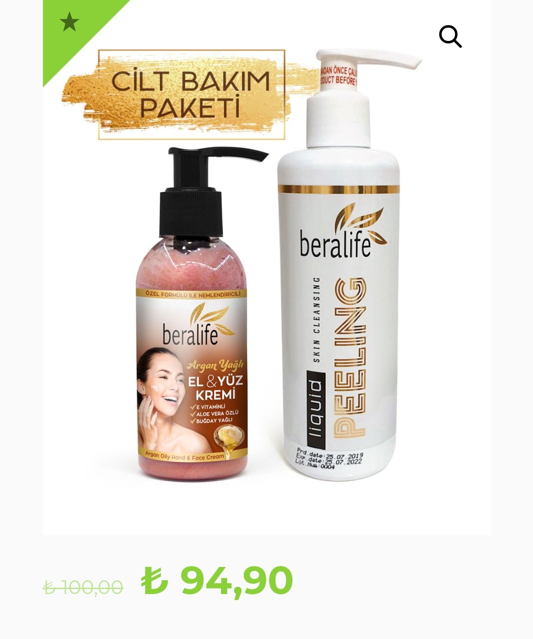 Cilt bakım Paketi