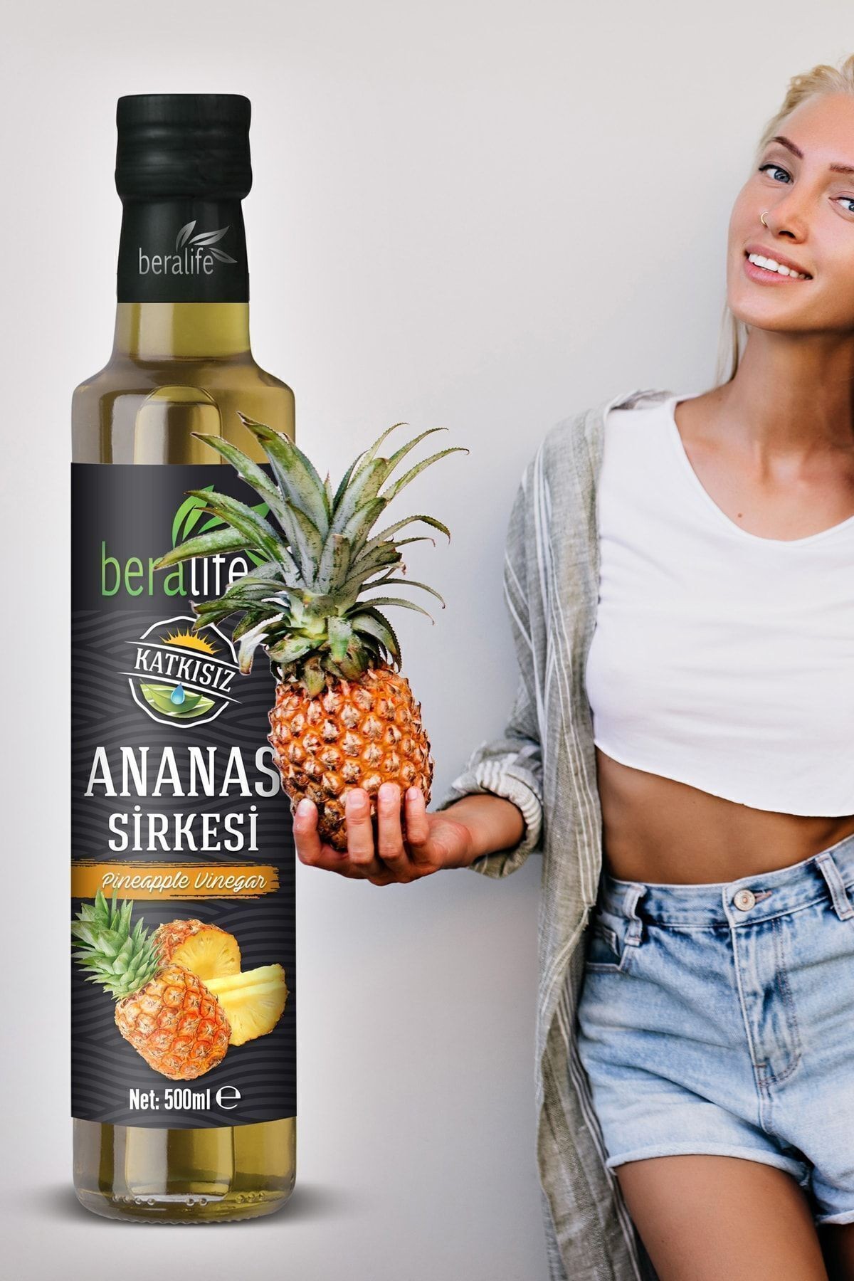 Ananas Sirkesi Doğal Fermantasyon Pineapple Vinegar 500 ml