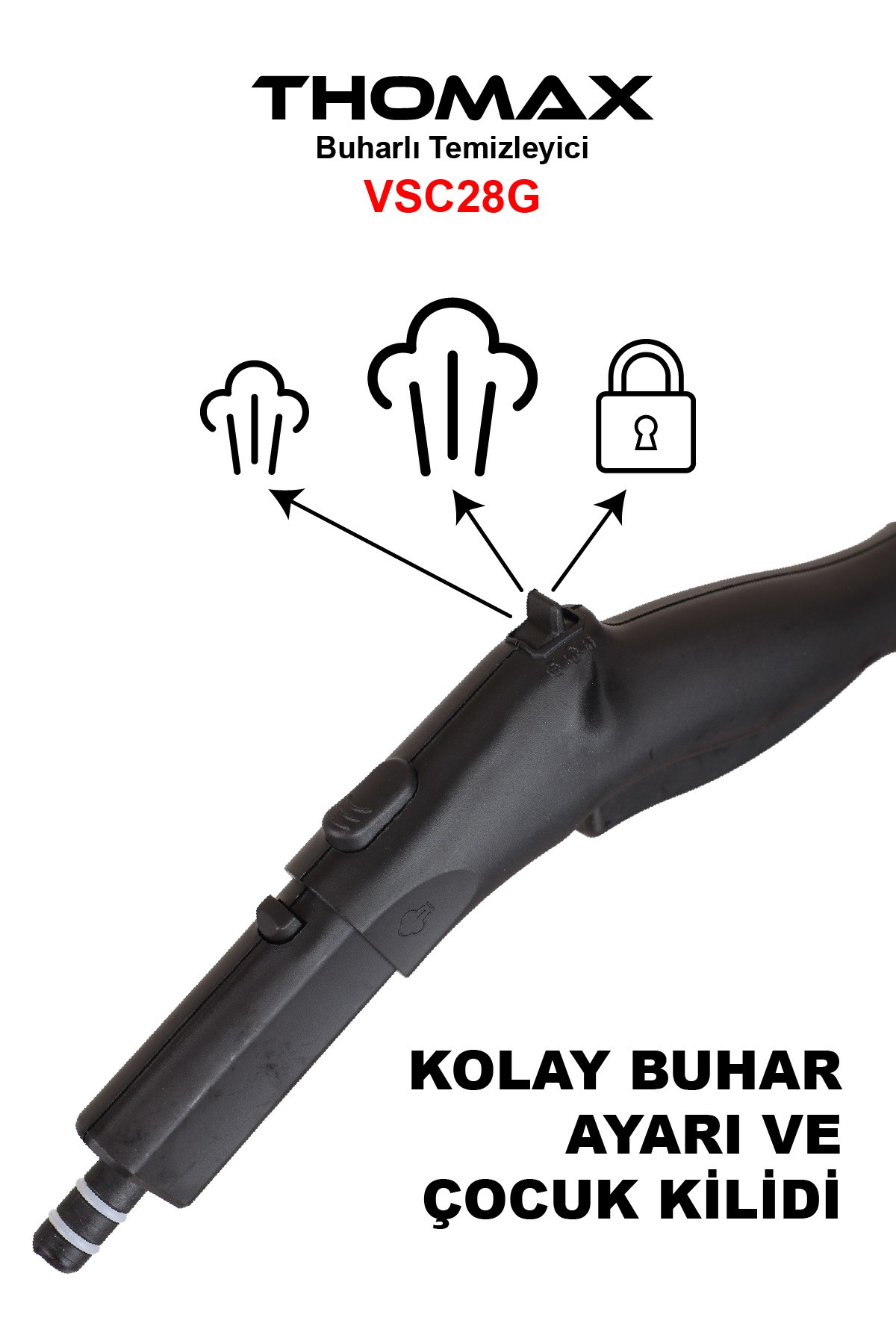 Thomax Vsc28g Çok Fonksiyonlu Buharlı Temizleyici Buharlı Temizlik Makinesi
