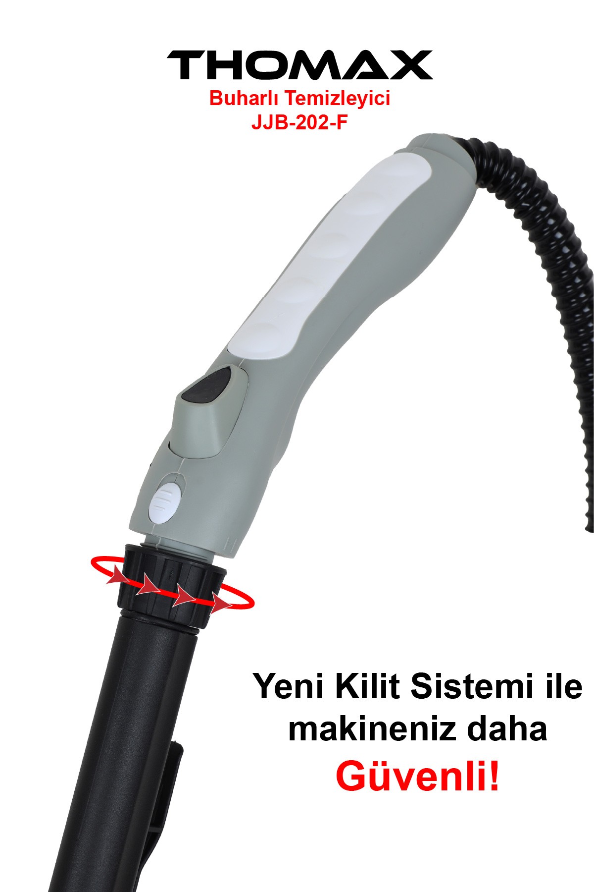 Thomax Çok Fonksiyonlu Buharlı Temizleyici Buharlı Temizlik 2000 Watt 1.9lt