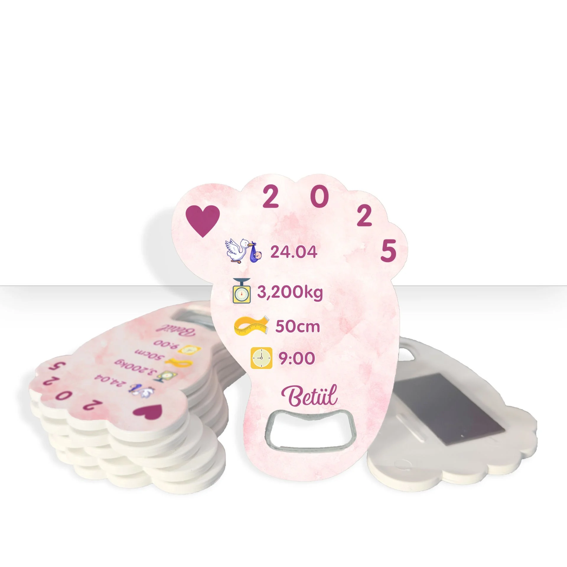 Bebek Ayağı Açacaklı Magnet Hediyelik