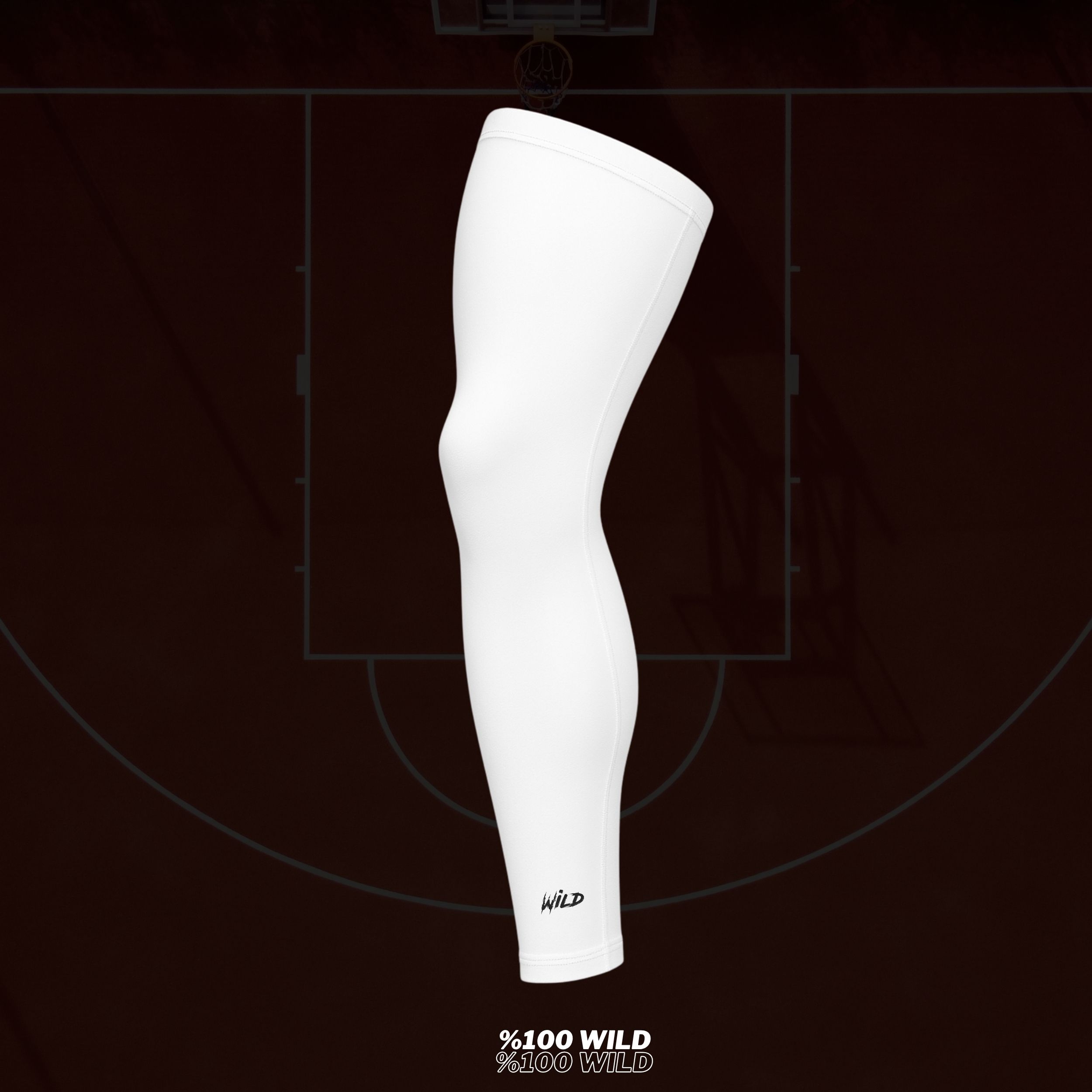 Wild Athletic Basketbol Korumasız Spor Dizlik  - Beyaz