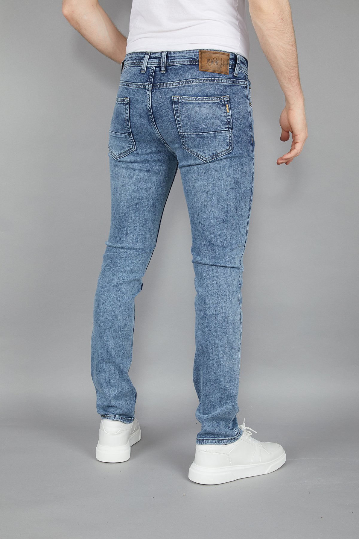 ERKEK LİKRALI SLIM FIT KOT / JEAN PANTOLON 53025 - TİNT LACİ