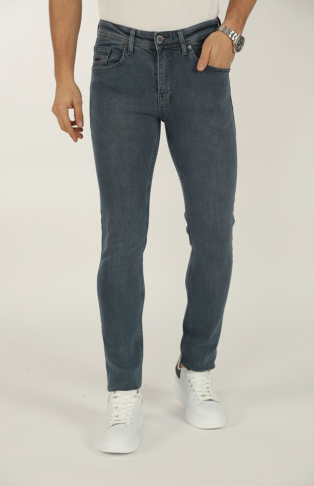 ERKEK LİKRALI SLIM TAPER JEAN / KOT PANTOLON 55296