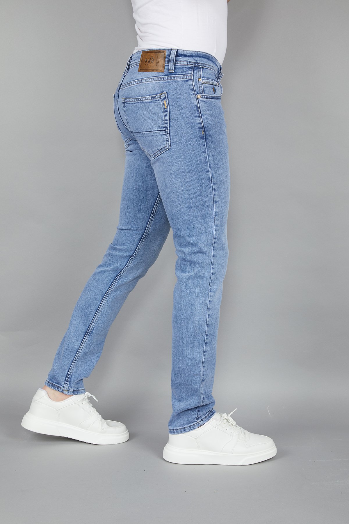 ERKEK LİKRALI SLIM FIT KOT / JEAN PANTOLON 53025 - LACİVERT