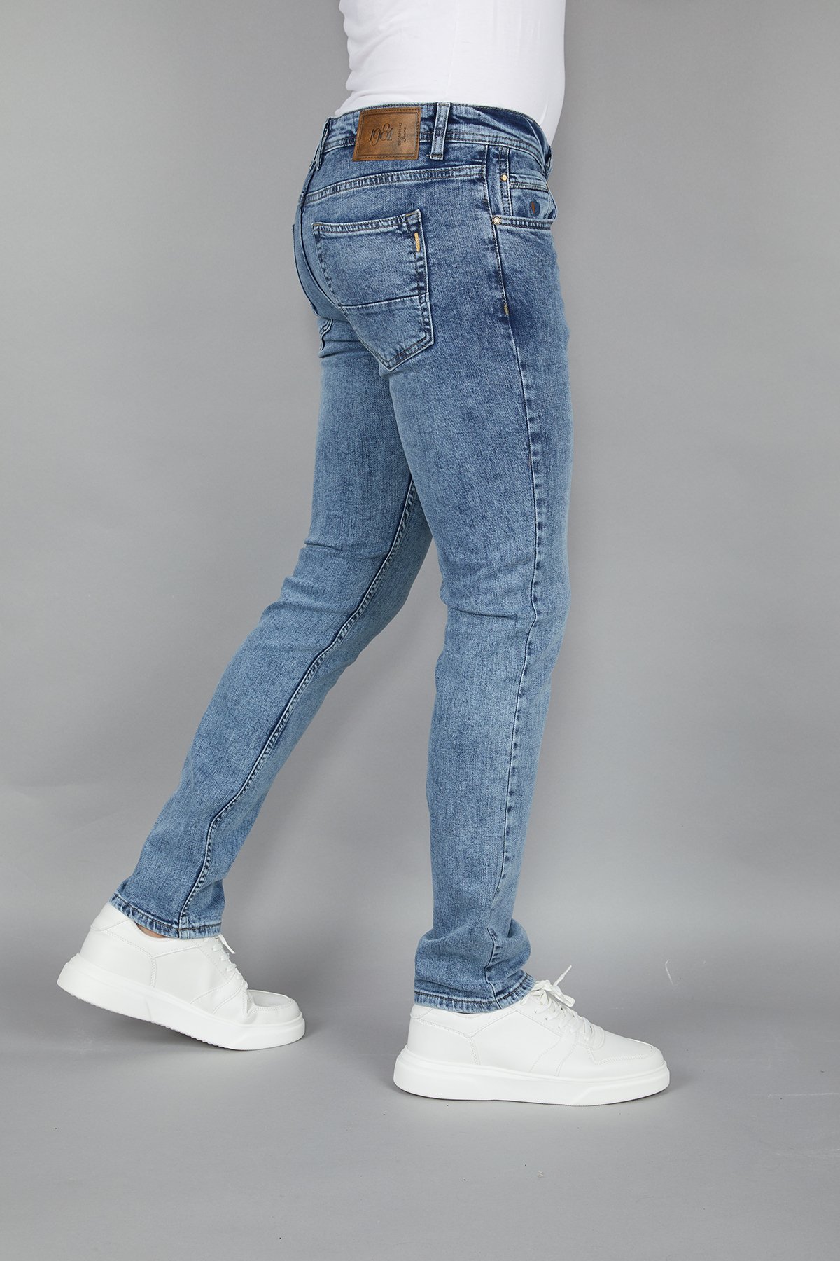 ERKEK LİKRALI SLIM FIT KOT / JEAN PANTOLON 53025 - TİNT LACİ