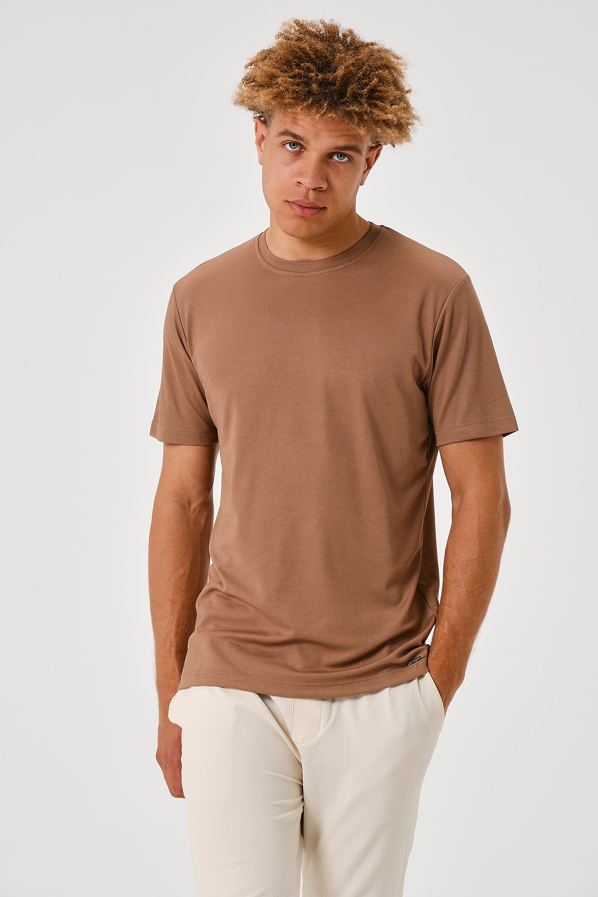 2301294611 BİSİKLET YAKA SLIM T-SHIRT