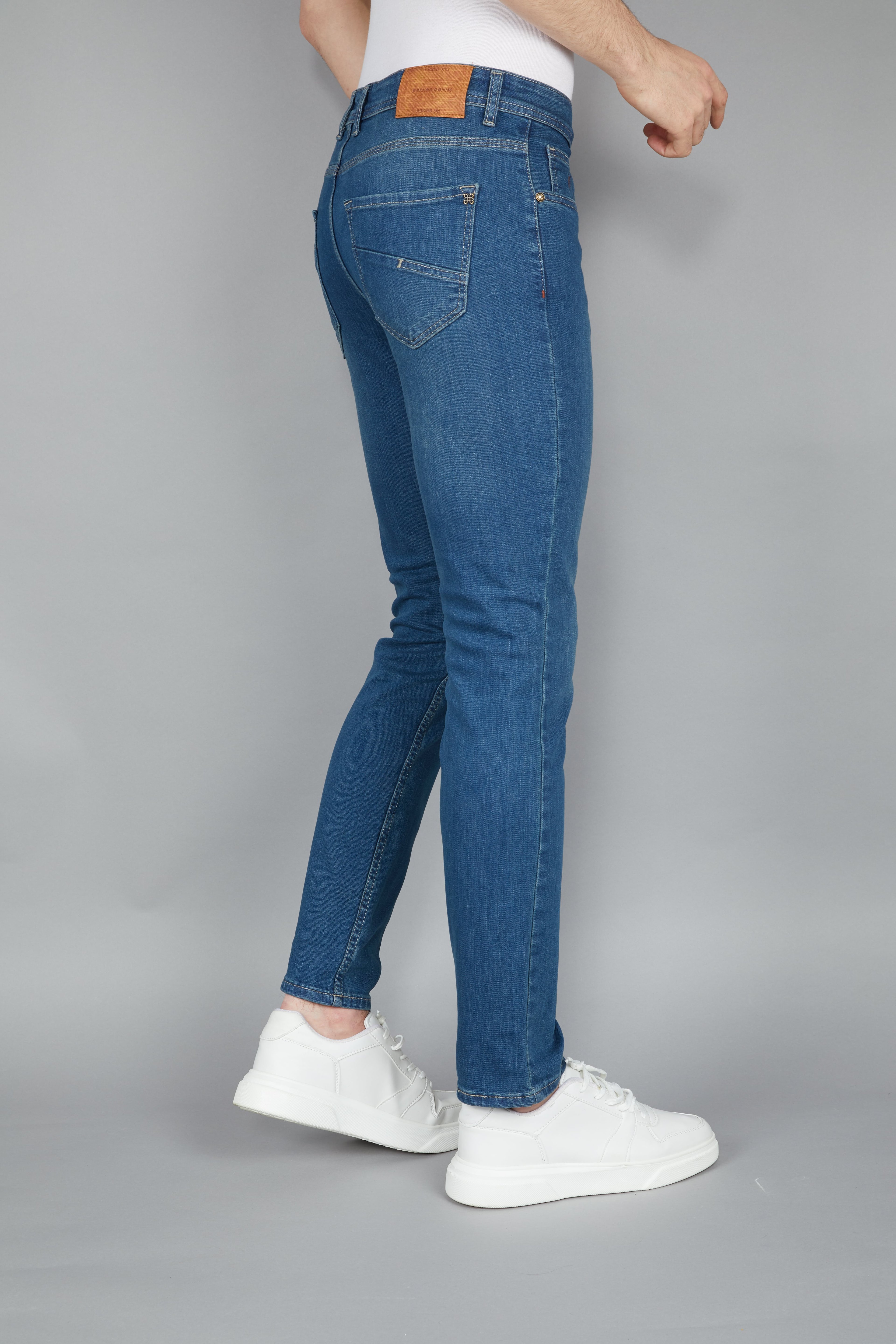 ERKEK LİKRALI SLIM TAPER JEAN / KOT PANTOLON 55279