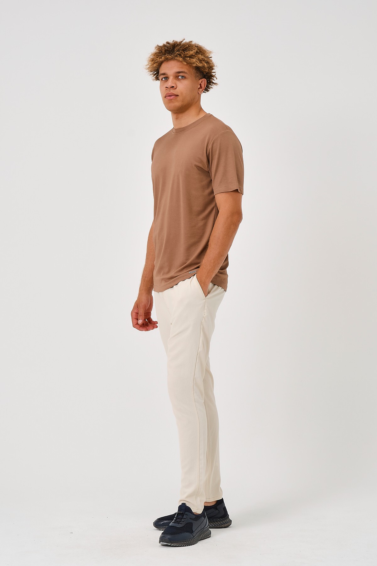 2301294611 BİSİKLET YAKA SLIM T-SHIRT