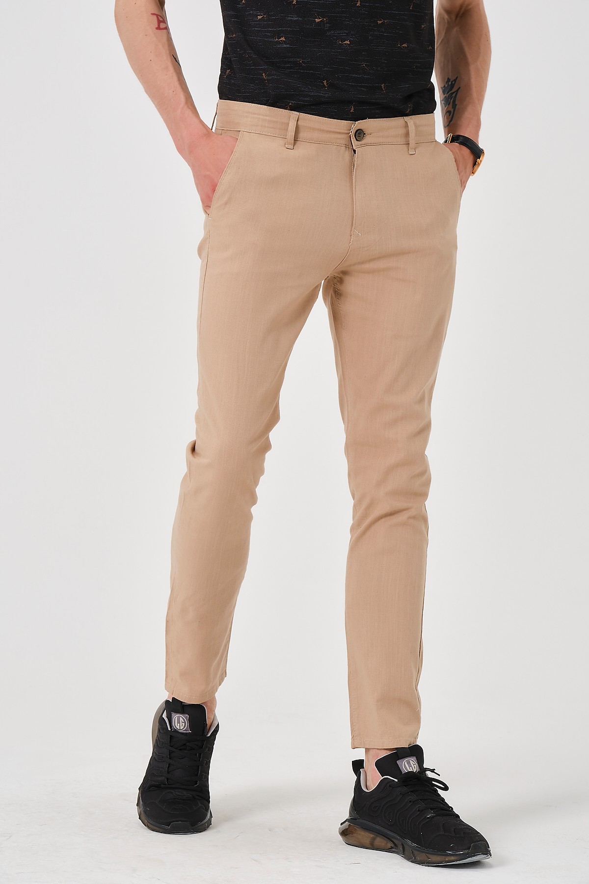 KETEN PANT - VİZON