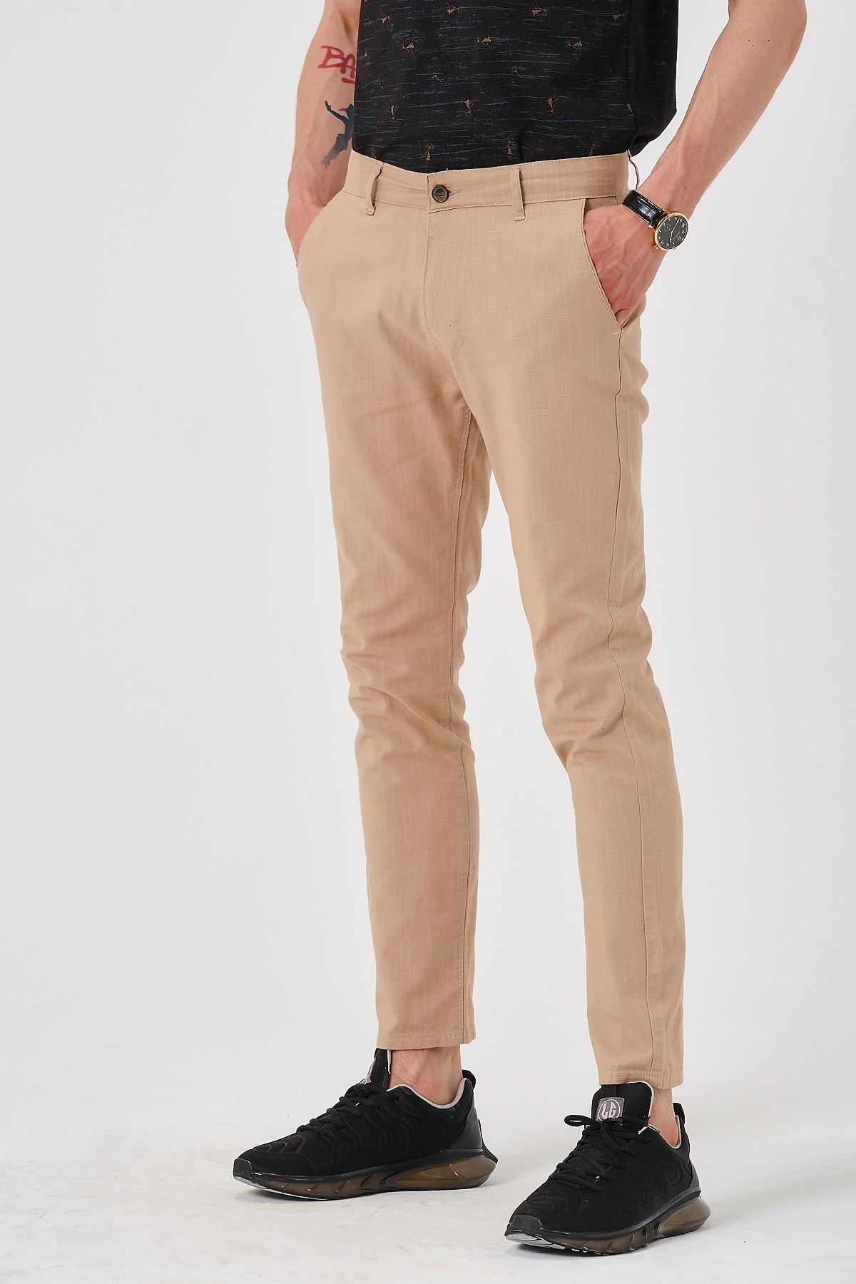 KETEN PANT - VİZON