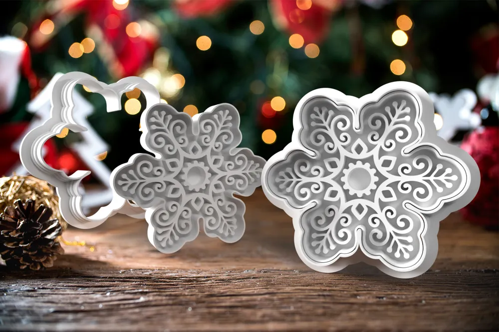 Kar Tanesi Kurabiye Kalıbı