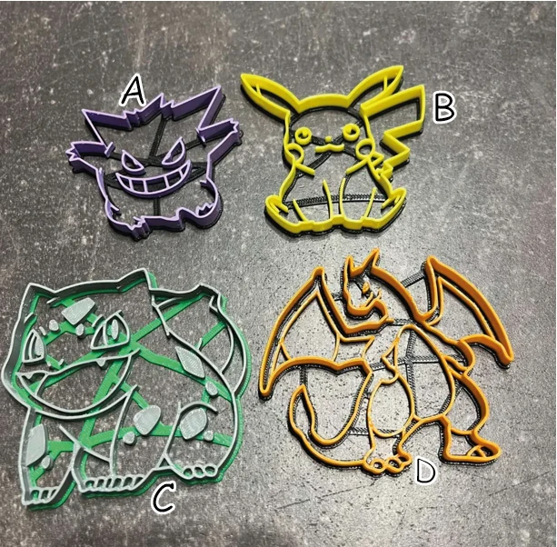 Pokemonlar Kurabiye Kalıpları