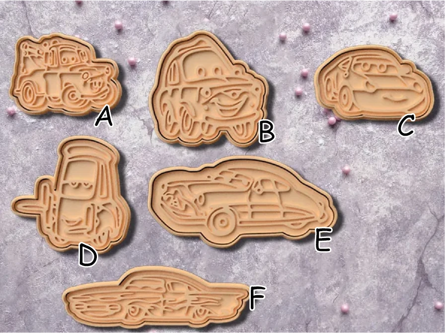 Arabalar (Cars) Kurabiye Kalıpları