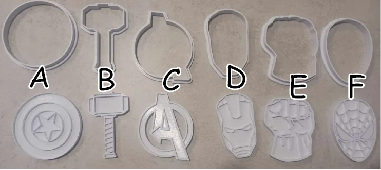 Avengers Kurabiye Kalıpları