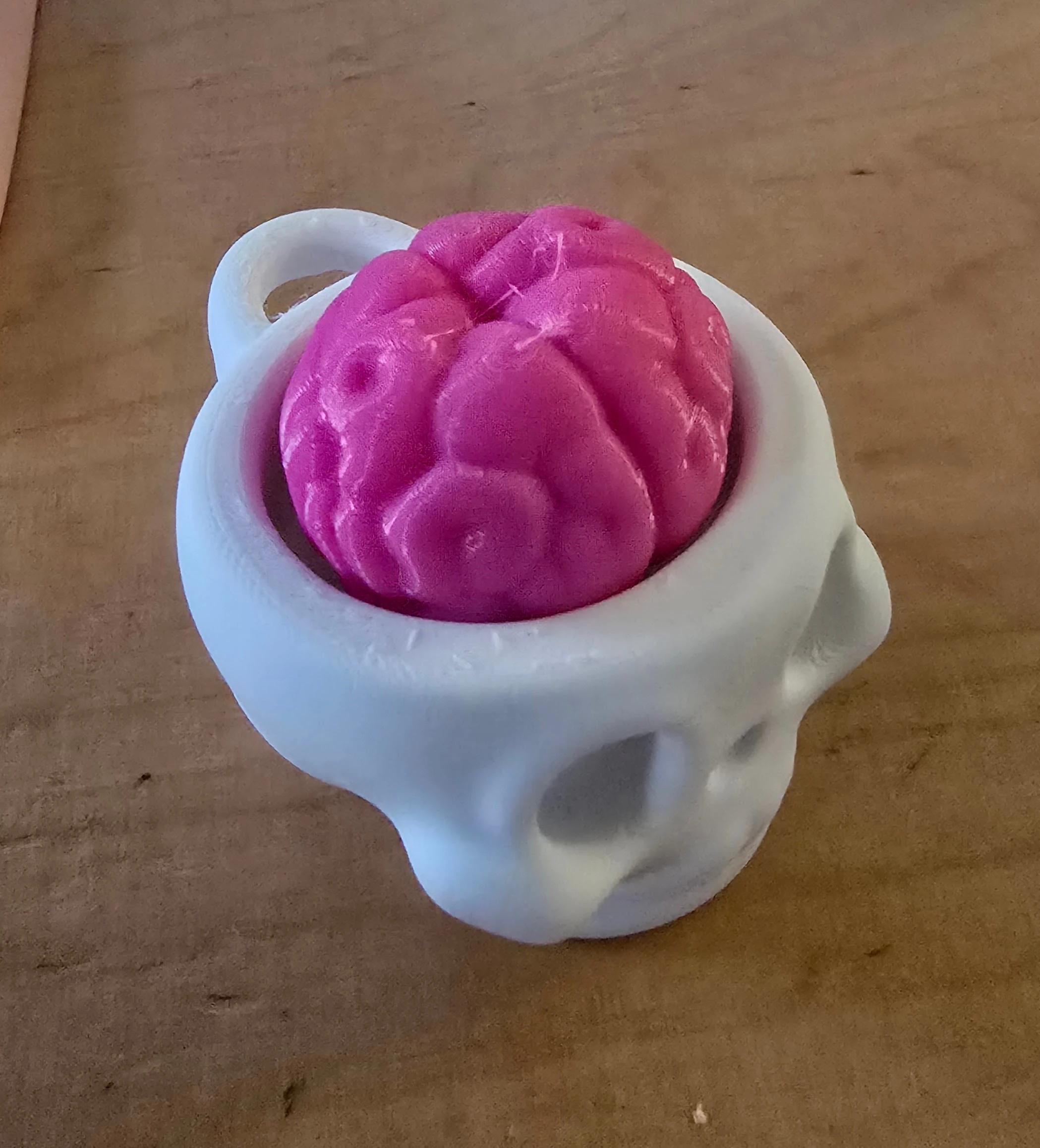 Kafatası ve Beyin Clicky Anahtarlık