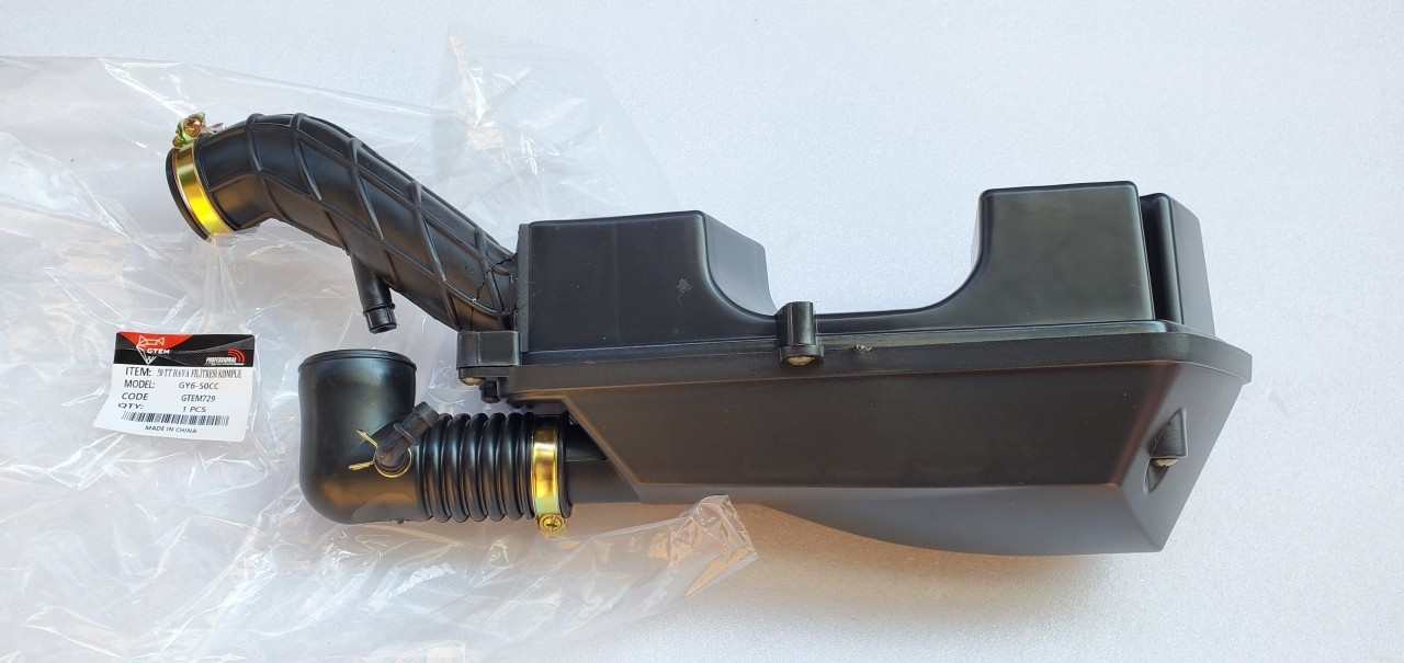50cc MOTOSİKLET HAVA FİLİTRESİ KOMPLE P BARKODLU ORTA KALİTE