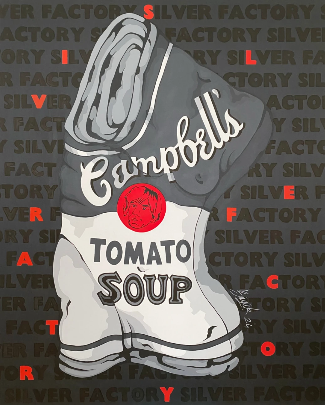 Arda Büyük - CAMPBELL'S SOUP CANS SILVER FACTORY