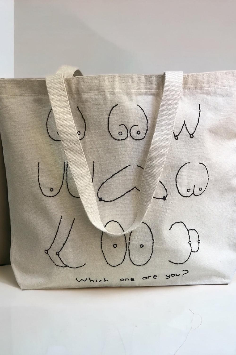 Which One Are You Large Tote Bag