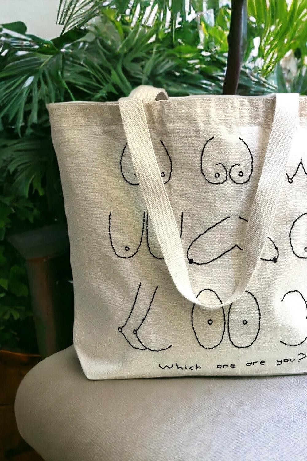 Which One Are You Large Tote Bag