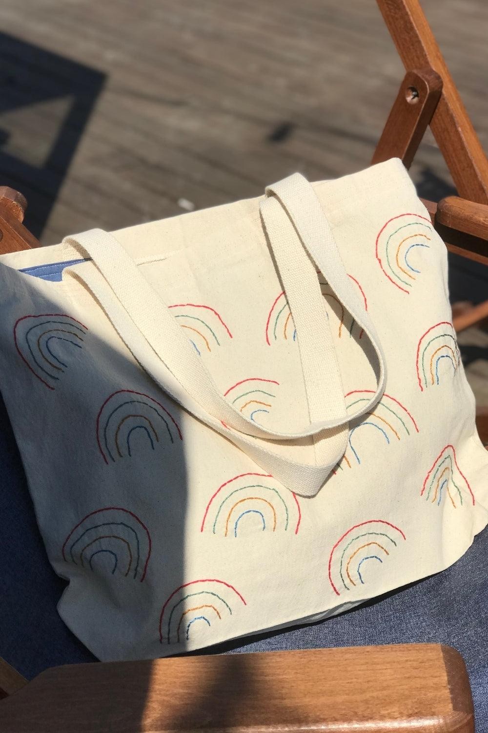 Rainbow Large Tote Bag