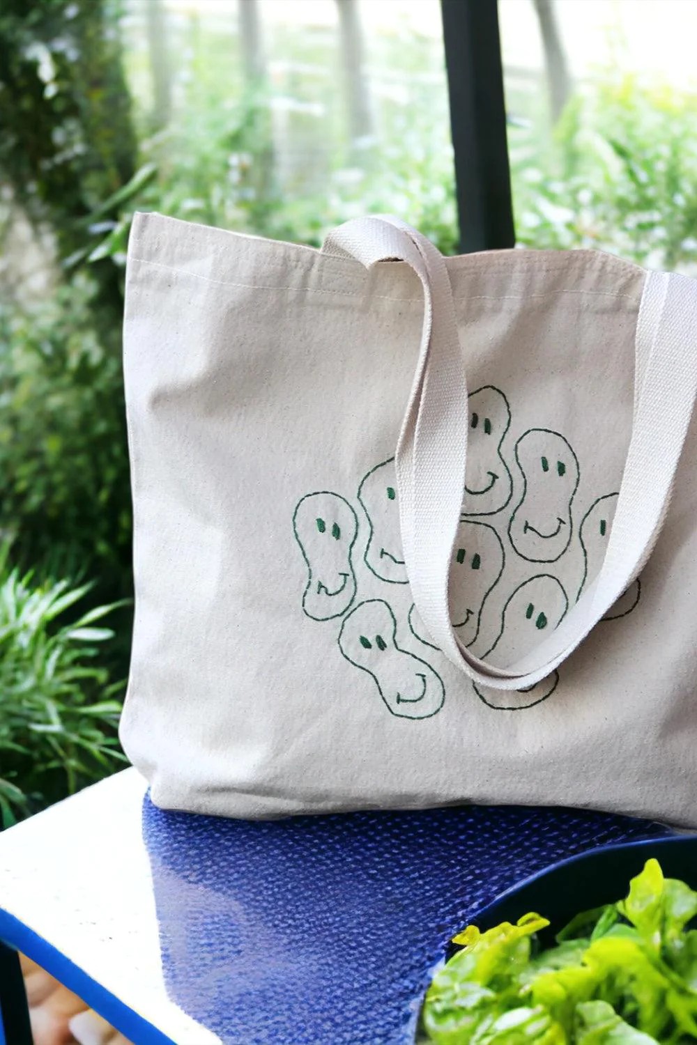 Smile Large Tote Bag