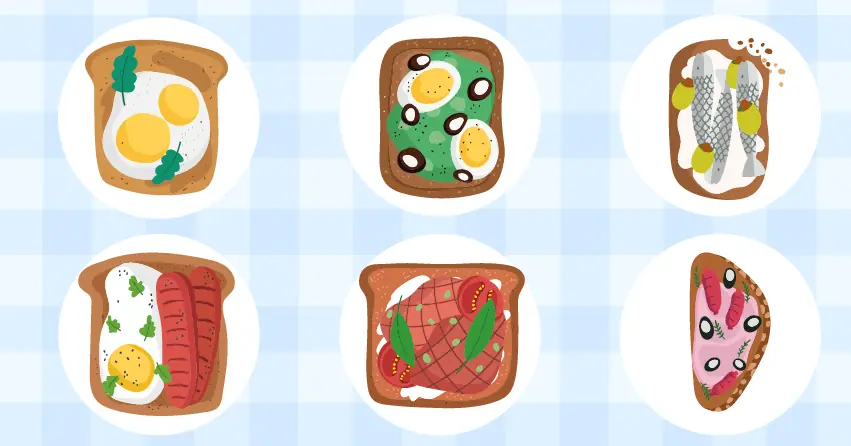 Afrodizyak Kahvaltı Tabağı: Güne enerjik ve tutkulu başlamak için hazırlanan, protein ve afrodizyak etkili besinlerle süslenmiş yaratıcı tost çeşitleri.