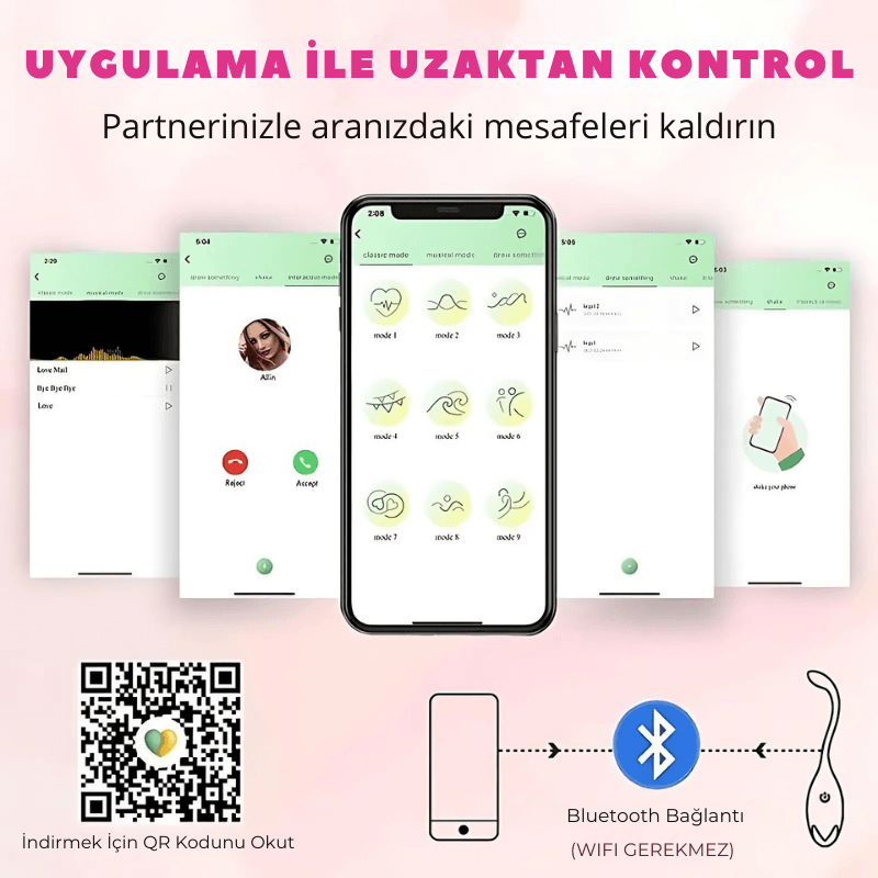 Bluetooth Kontrollü Çift Titreşimli Vibratör