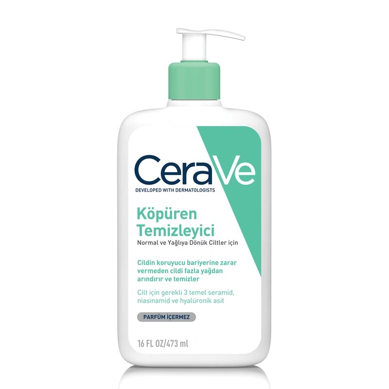 Cerave Foaming Cleanser Normal & Yağlıya Dönük Ciltler İçin 473 ml