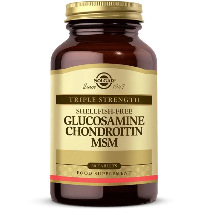 SOLGAR GLUCOSAMINE CHONDROITIN MSM 120 TABLET