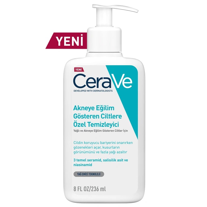 Cerave Akneye Eğilimli Ciltler İçin Özel Temizleyici 236 ml