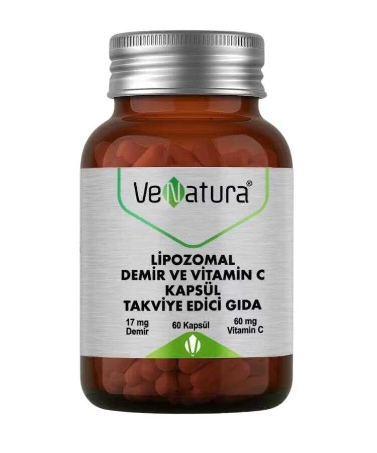 Venatura Lipozomal Demir ve Vitamin C 60 Kapsül